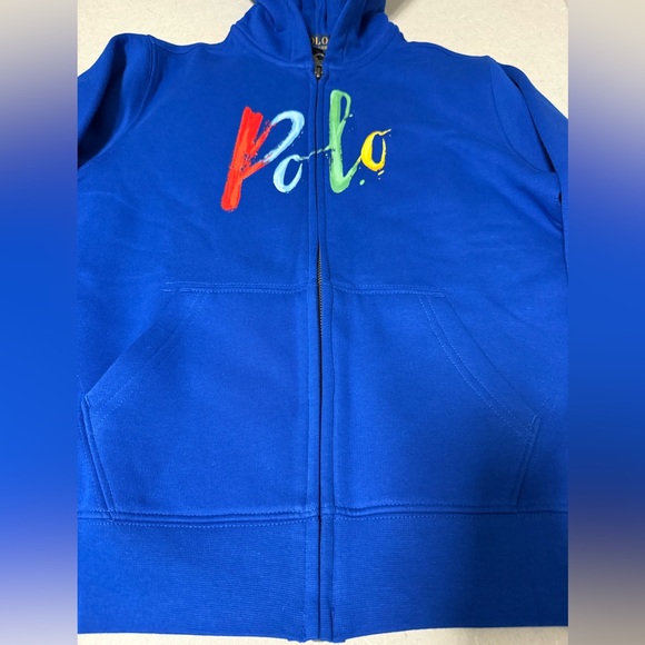 BNWT POLO RALPH LAUREN FLEECE YOUTH ZIP UP HOODIE, SIZE M, 10-12Y - Picture 3 of 8